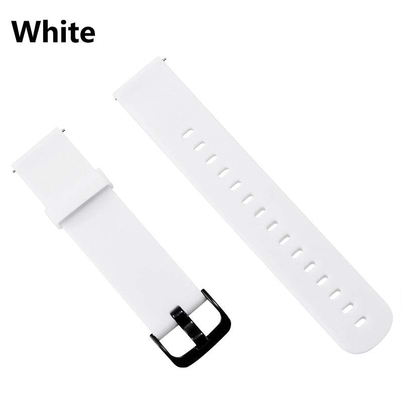 Duoteng 20mm Silicone Strap For Xiaomi Huami Amazfit Bip Smart band Bracelet for Amazfit Bip Strap Replacement Belt Accessories