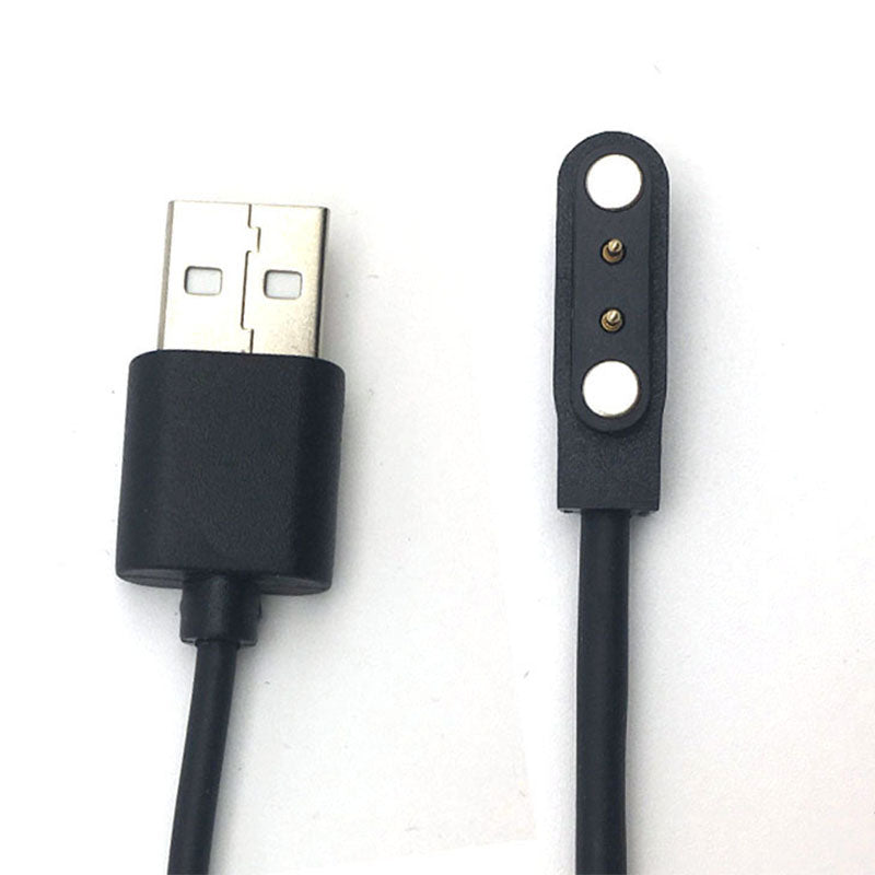 high quality Magnetic Charging Cable wire For ZL02 Smart Watch bracelet 2 Pin Black Power Charger Data Cables