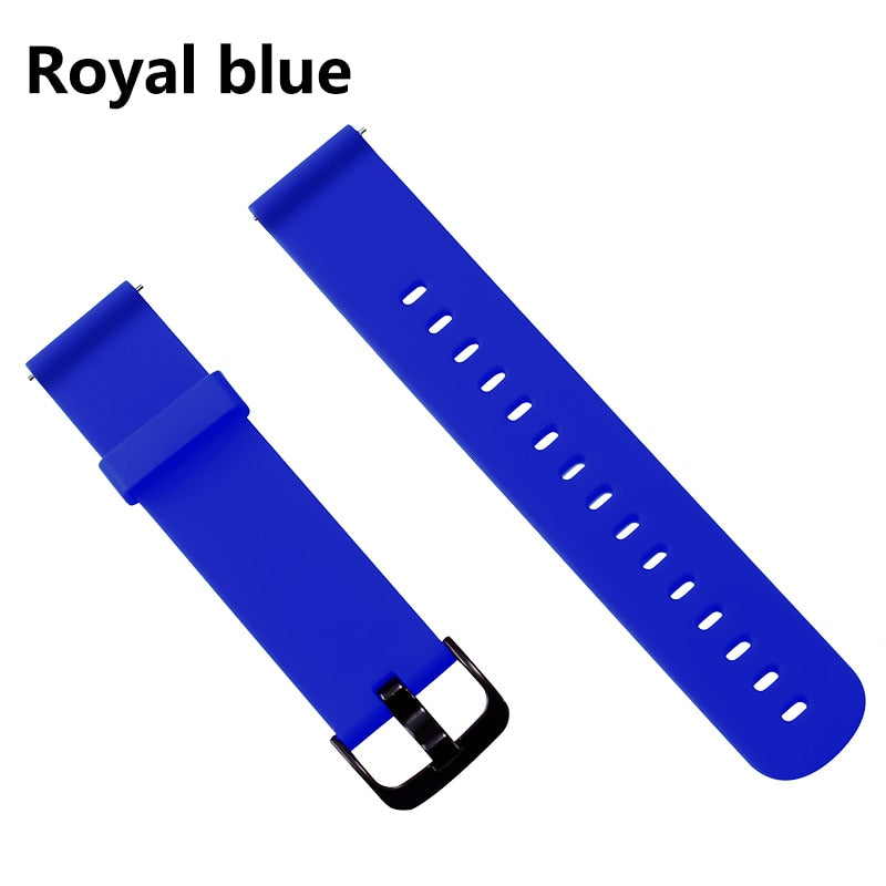 Duoteng 20mm Silicone Strap For Xiaomi Huami Amazfit Bip Smart band Bracelet for Amazfit Bip Strap Replacement Belt Accessories