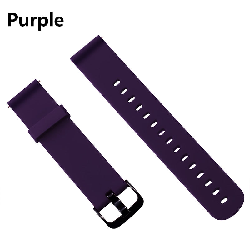 Duoteng 20mm Silicone Strap For Xiaomi Huami Amazfit Bip Smart band Bracelet for Amazfit Bip Strap Replacement Belt Accessories